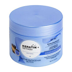 Купить Vitex Keratin & Пептиды Бальзам-маска для всех типов волос против выпадения 300 мл 1 шт цена