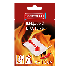 Купить Master Uni Пластырь перцовый перфорированный 6 х 10 см 1 шт цена