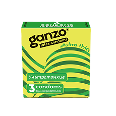 Изображение товара Презервативы Ganzo Ultra Thin сверхтонкие 3 шт