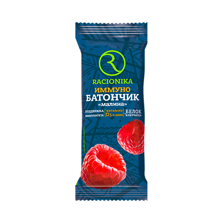 Изображение товара Рационика Иммуно Батончик со вкусом малины 30 г 1 шт