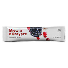 Купить Батончик-мюсли в йогуртовой глазури Лесная смесь Витатека 30 г 1 шт цена