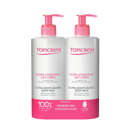 Изображение товара Топикрем Ultra Hydrating Ультра-увлажняющее молочко для тела 500 мл 2 шт