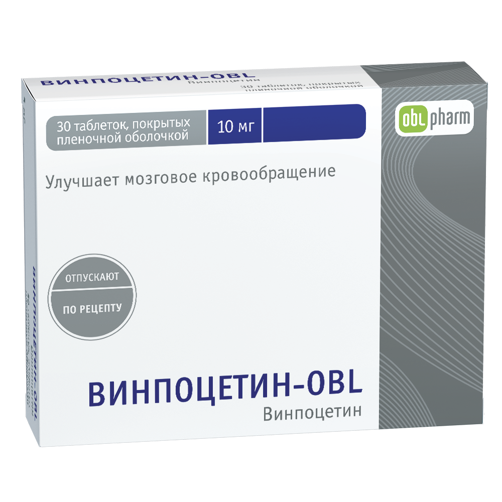 Винпоцетин-OBL таблетки 10 мг 30 шт - , цена и отзывы, Винпоцетин .