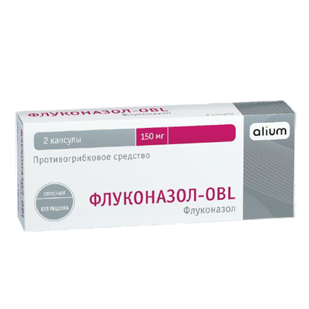 Флуконазол-OBL капсулы 150 мг 2 шт