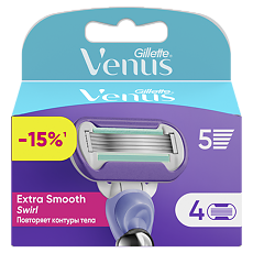 Купить Gillette Venus Swirl Cменные кассеты для бритья 4 шт цена