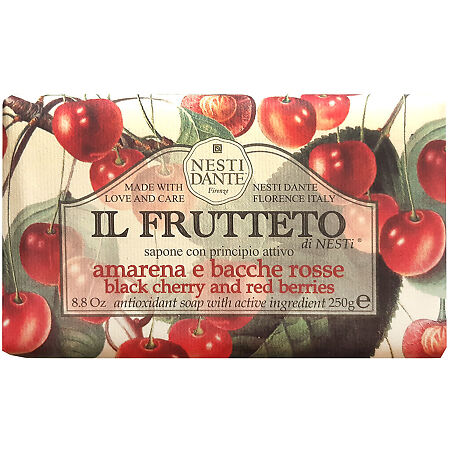 Nesti Dante мыло черешня и красные ягоды 250 г 1 шт