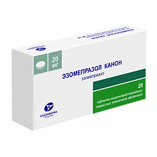 Купить Эзомепразол Канон таблетки кишечнорастворимые покрыт.плен.об. 20 мг 28 шт цена