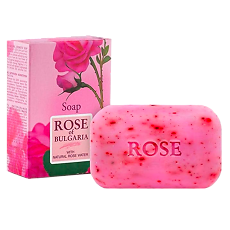Купить Rose of Bulgaria Мыло с частичками лепестков роз 100 г 1 шт цена