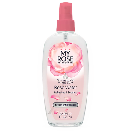 Изображение товара My Rose of Bulgaria Розовая вода спрей для лица и тела 220 мл 1 шт