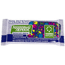 Купить Батончик-мюсли Здоровый перекус черника и ежевика 55 г 1 шт цена