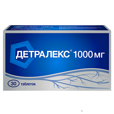 Изображение товара Детралекс 1000 мг таблетки 30 шт для вен и геморроя