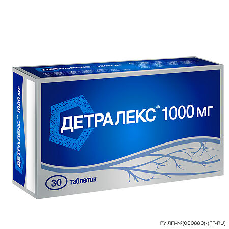 Детралекс таблетки покрыт.плен.об. 1000 мг 30 шт