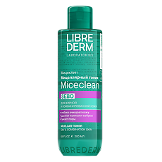 Изображение товара Либридерм (Librederm) Miceclean Sebo мицеллярный тоник для жирной и комбинированной кожи 200 мл 1 шт