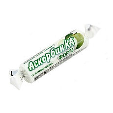 Купить Аскорбин Ка Форте яблоко таблетки массой 3 г 10 шт цена