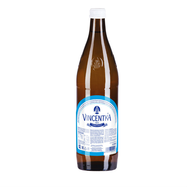 Изображение товара Вода Винцентка/Vincentka минеральная питьевая лечебная стекло 0,7 л 1 шт Изображение товара Вода Винцентка/Vincentka минеральная питьевая лечебная стекло 0,7 л 1 шт