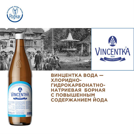 Вода Винцентка/Vincentka минеральная питьевая лечебная стекло 0,7 л 1 шт