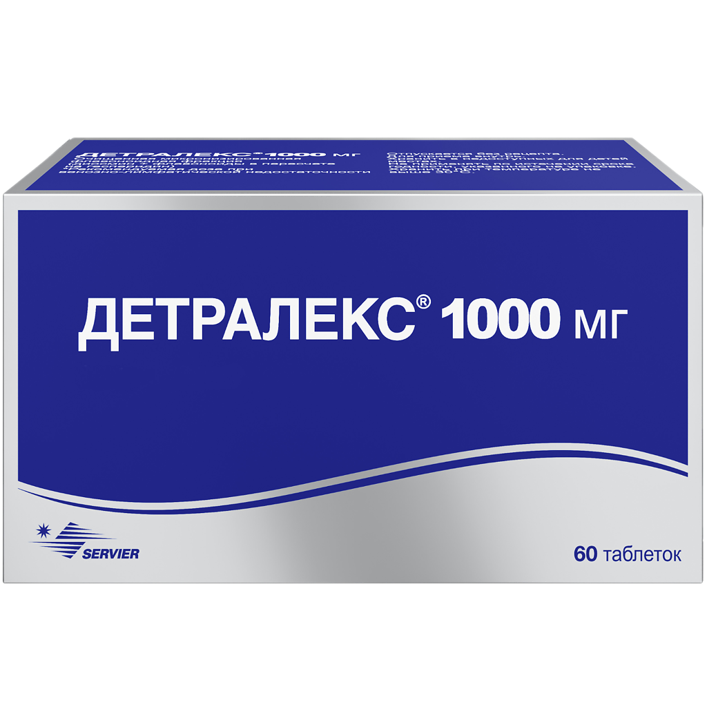 Детралекс таблетки покрыт.плен.об. 1000 мг 60 шт - купить, цена и отзывы в  Красноярске, Детралекс таблетки покрыт.плен.об. 1000 мг 60 шт инструкция по  применению, дешевые аналоги, описание, заказать в Красноярске с доставкой