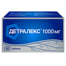 Купить Детралекс таблетки покрыт.плен.об. 1000 мг 60 шт цена