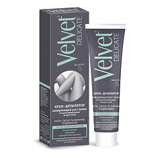 Купить Velvet Delicate крем-депилятор замедляющий рост волос и предотвращающий их врастание 100 мл 1 шт цена
