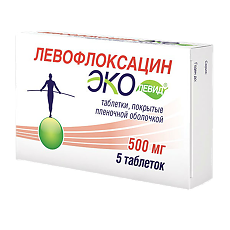 Купить Левофлоксацин Эколевид таблетки покрыт.плен.об. 500 мг 5 шт цена