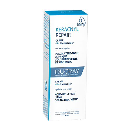 Ducray Keracnyl Repair крем восстанавливающий стерильный для проблемной кожи D.E.F.I., 50 мл 1 шт
