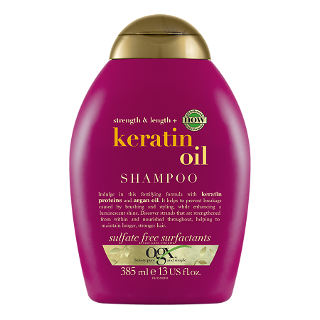 OGX Шампунь против ломкости волос с кератиновым маслом Anti-Breakage Keratin Oil Shampoo 385 мл 1 шт