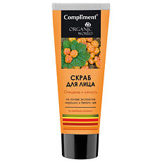 Купить Compliment Organic World Скраб для лица Очищение и мягкость 80 мл 1 шт цена