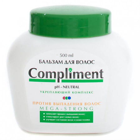 Изображение товара Compliment Бальзам против выпадения волос MEGA-STRONG 500 мл 1 шт