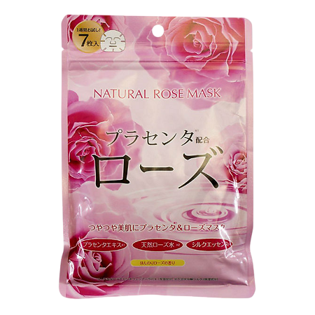 Изображение товара Japan Gals курс масок для лица натуральные с экстрактом розы 7 шт