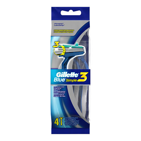 Gillette Blue Simple 3 бритвы одноразовые 4 шт