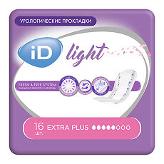 Купить Прокладки урологические iD Light Extra Plus 16 шт цена