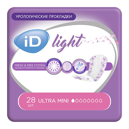 iD прокладки урологические Light  Ultra mini 28 шт