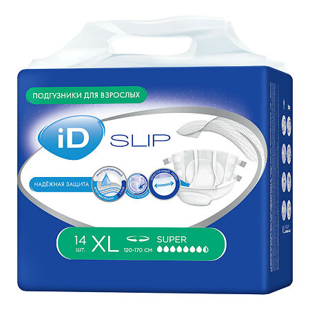 iD Slip подгузники для взрослых XL 14 шт