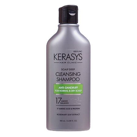 Kerasys Deep Cleansing For Scalp Care Шампунь Лечение кожи головы Освежающий 180 мл 1 шт