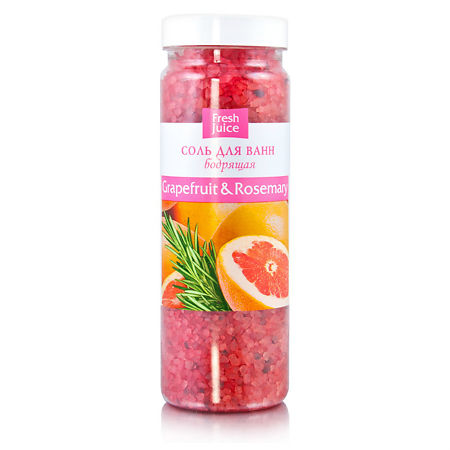 Fresh Juice Соль для ванн Грейпфрут и Розмарин (Grapefruit & Rosemar) 700 г 1 шт