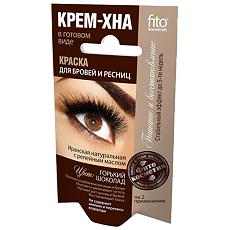 Купить Краска для бровей и ресниц Крем-хна цвет горький шоколад 1 уп цена