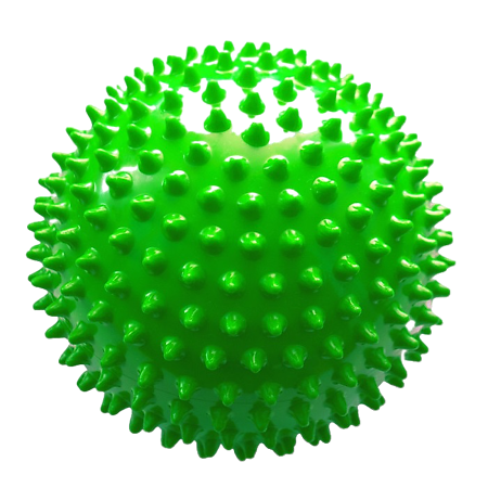 Мяч Ежик 120 мм зеленый в подарочной упаковке, 1 шт