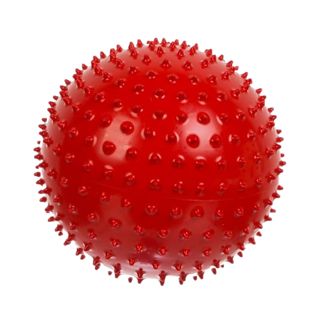 Мяч Ежик 120 мм красный в подарочной упаковке 1 шт
