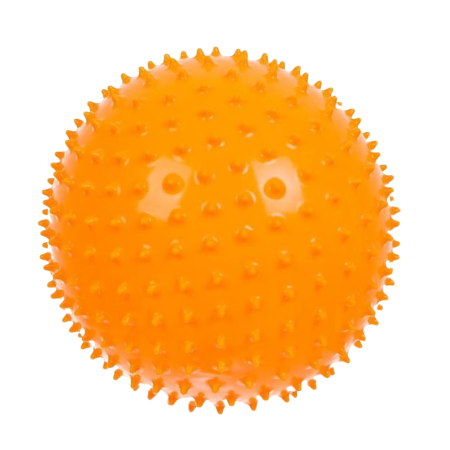 Мяч Ежик 120 мм оранжевый в подарочной упаковке, 1 шт