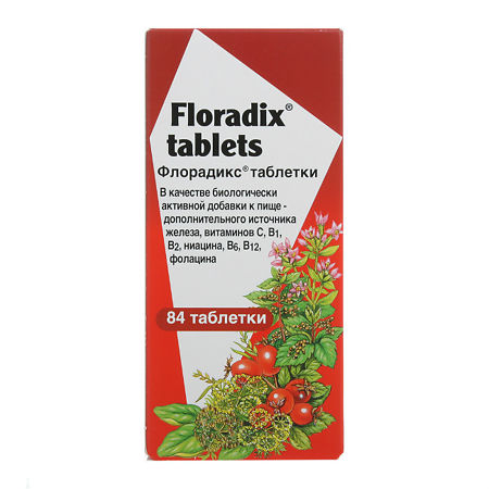 Флорадикс таблетки массой 459 мг 84 шт