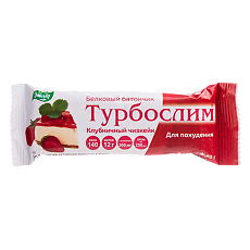 Купить Турбослим белковый батончик для контроля веса клубничный чизкейк 50 г 1 шт цена