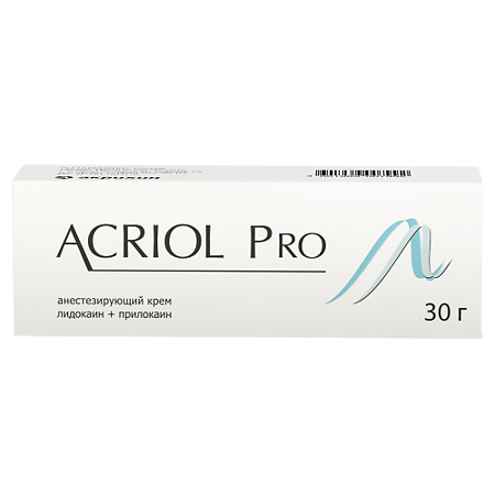 Акриол Про крем для местного и наружного применения 2,5% + 2,5% 30 г 1 шт