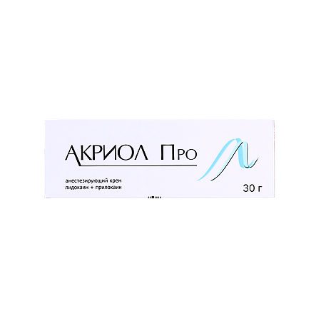Акриол Про крем для местного и наружного применения 2,5% + 2,5% 30 г 1 шт