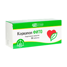 Купить Корвалол Фито таблетки 1,16мг+28мг+16,4мг 50 шт цена