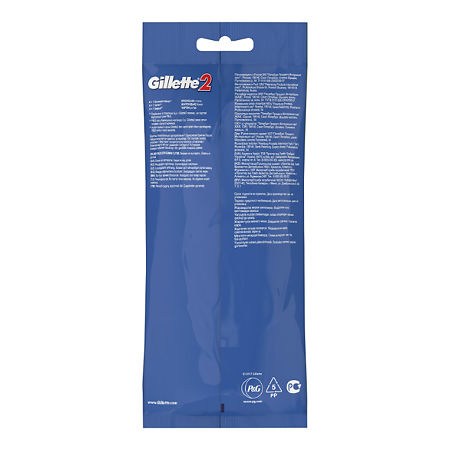 Gillette 2 Станки одноразовые 4 шт+20 г 1 шт 1 уп