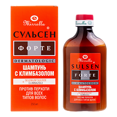 Изображение товара Mirrolla Сульсен Форте шампунь с климбазолом 250 мл 1 шт