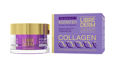 Изображение товара Librederm Коллаген Крем дневной д/восст сияния и ровного цвета кожи SPF15 50 мл 1 шт