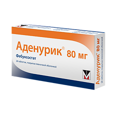 Купить Аденурик таблетки покрыт.плен.об. 80 мг 28 шт цена