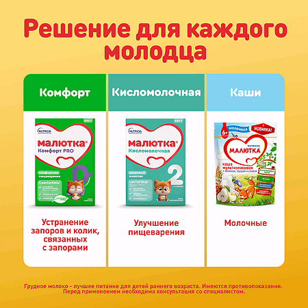 Малютка 2 молочная смесь 6-12 мес. 600 г 1 шт