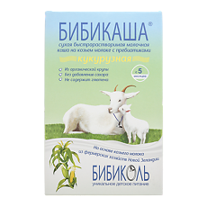 Купить Бибикаша каша кукурузная на козьем молоке с 5 месяцев 200 г 1 шт цена